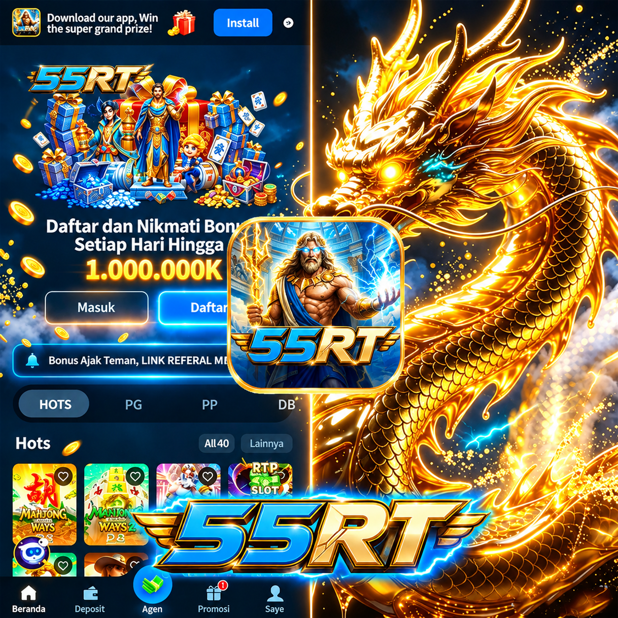 55RT - Platform Slot Online dengan Pengalaman Bermain Terbaik