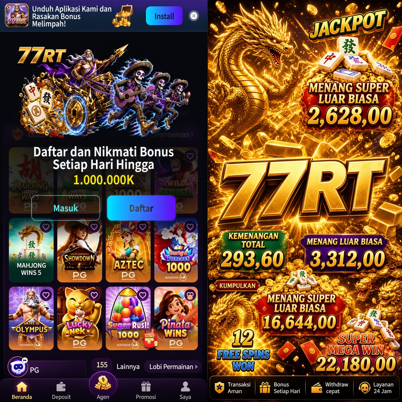 77RT - Situs Slot Online Resmi dengan Akses Daftar dan Login