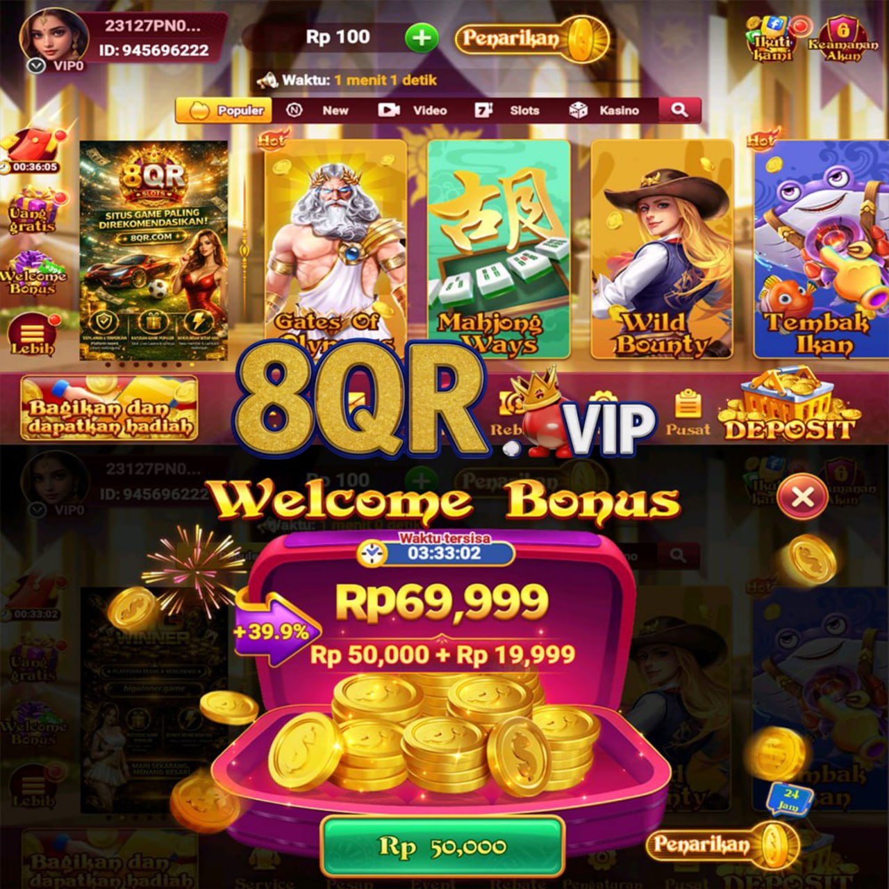 8QR - Dowdload & Install Aplikasi Slot Asli Minimal Bet 400 Perak